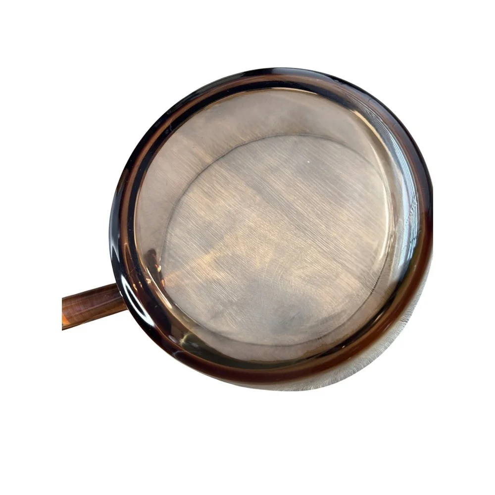 Vintage Visions Corning USA Amber Glass 2.5L Saucepan with Pyrex Lid V-2.5-C USA
